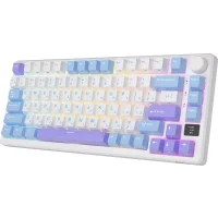 Клавиатура Royal Kludge RK-M75 RGB Taro Milk (RK Silver) фото 2